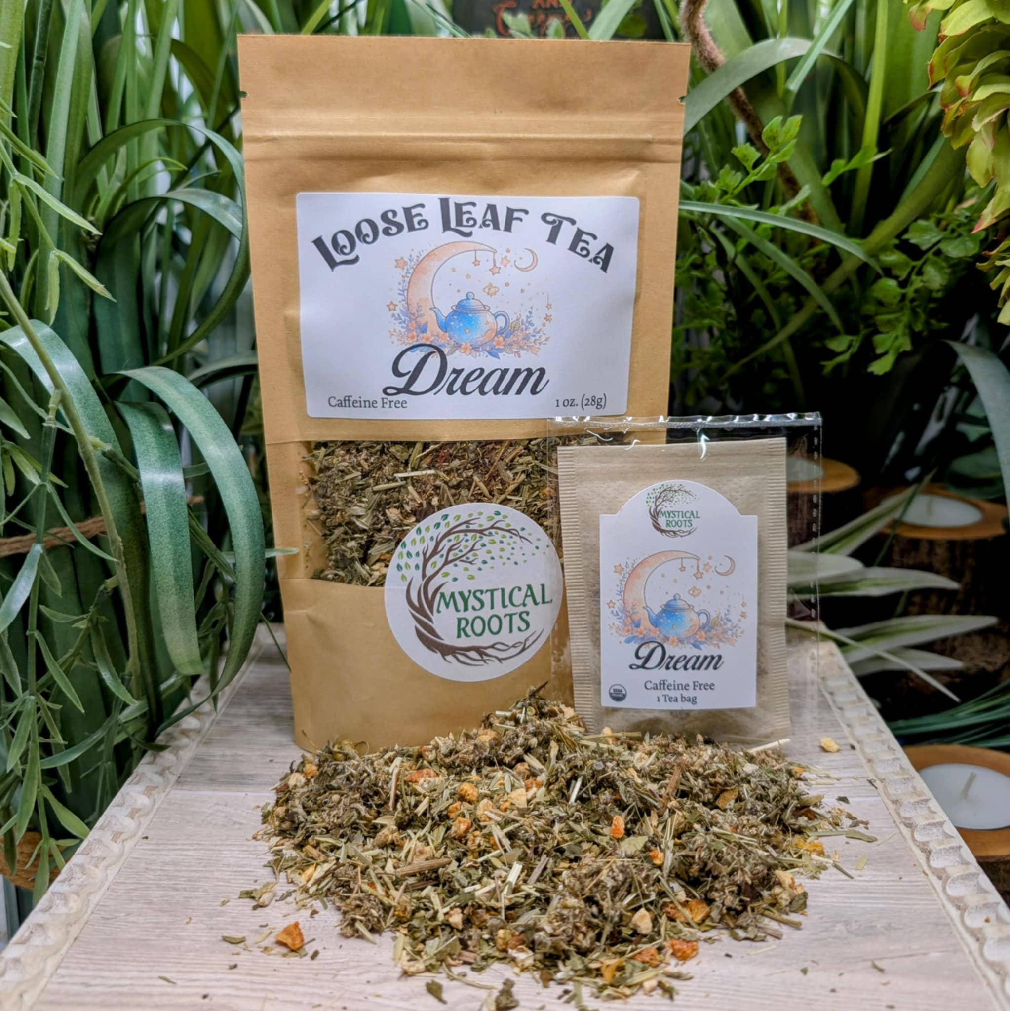 Mystical Roots - Wholesale Tea Bags - Dream – Herbal Tea for Dream Recall & Dreamwork - Cuppa3