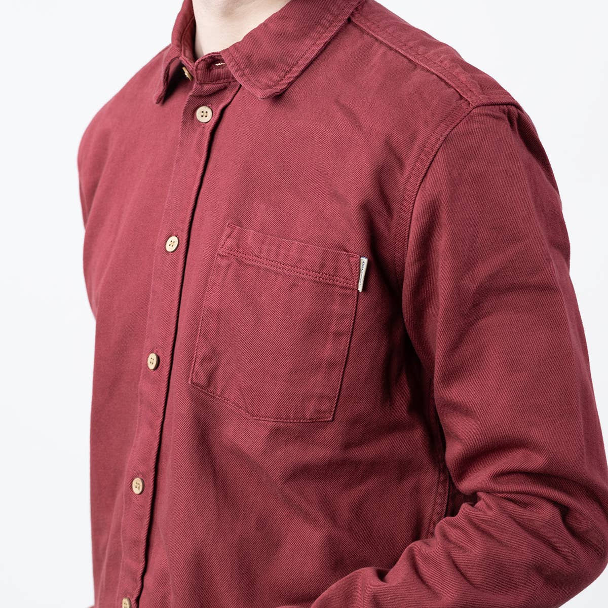 BILLYBELT - Wholesale Shirt - Men's - Burgundy denim overshirt1
