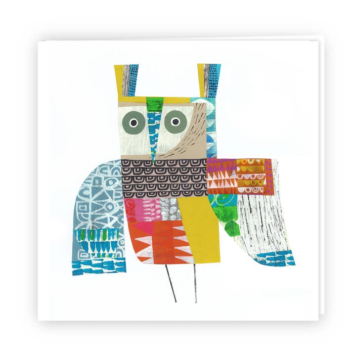 carte de vœux Bright Owl pour la vente par Clare Youngs