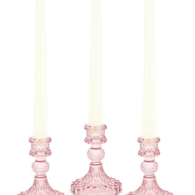 Weddingstar Inc. - Wholesale Candle Holder - Vintage Style Pressed Glass Candle Holder3