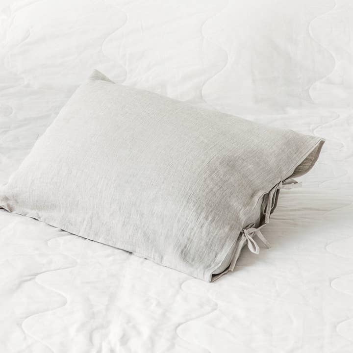 Linen Pillowcase with Ties - Standard Size and other Purchase wholesale linen pillow cases. Free returns & net 60 terms on Faire trending on Faire.