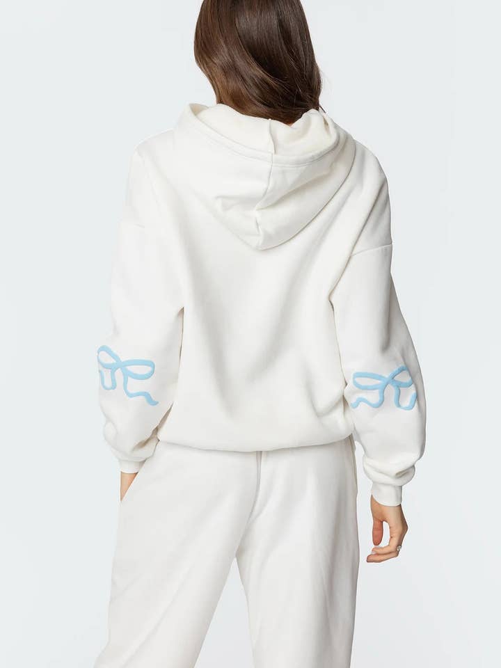 Dipped Shop - Wholesale Lounge Set - Women's - Trendy Print Loose Hoodie Sweatshirt Pants Set DP25F5408