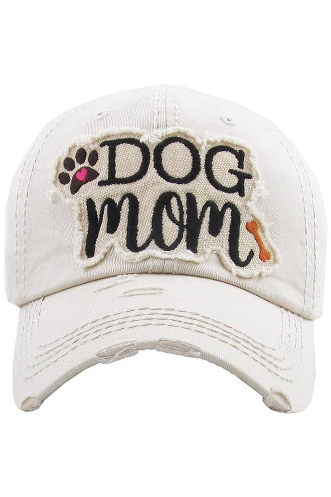Hana – wholesale Baseballkeps - Dam – DOG MOM keps med vintagepatch och sliten look7