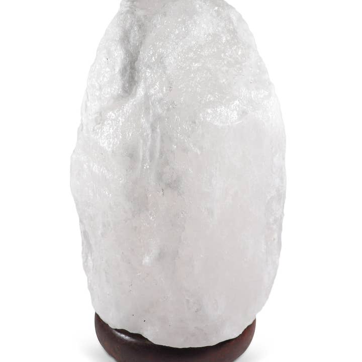 Natural WHITE Himalayan Salt Lamp - 9-11 Lbs for wholesale by Himalayan Secrets