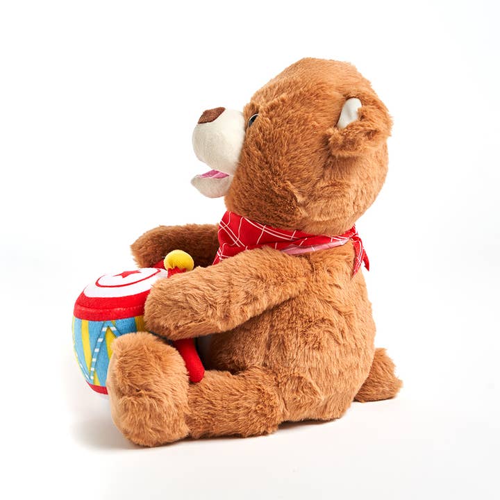 Cuddle Barn, Inc. - Wholesale Stuffed/Plush Toy - Kids & Baby - Drummin' Billy Bear (Soft Musical Singing Kids Plush Toy)