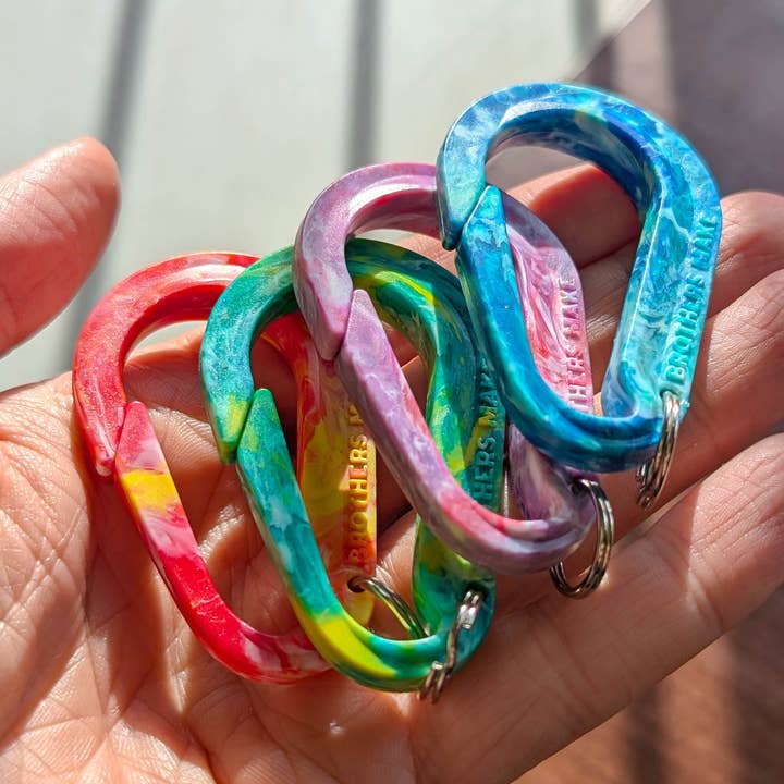 Carabiner Key Clip | EDC Gift | Keychain | 100% Recycled for wholesale by Brothers Make