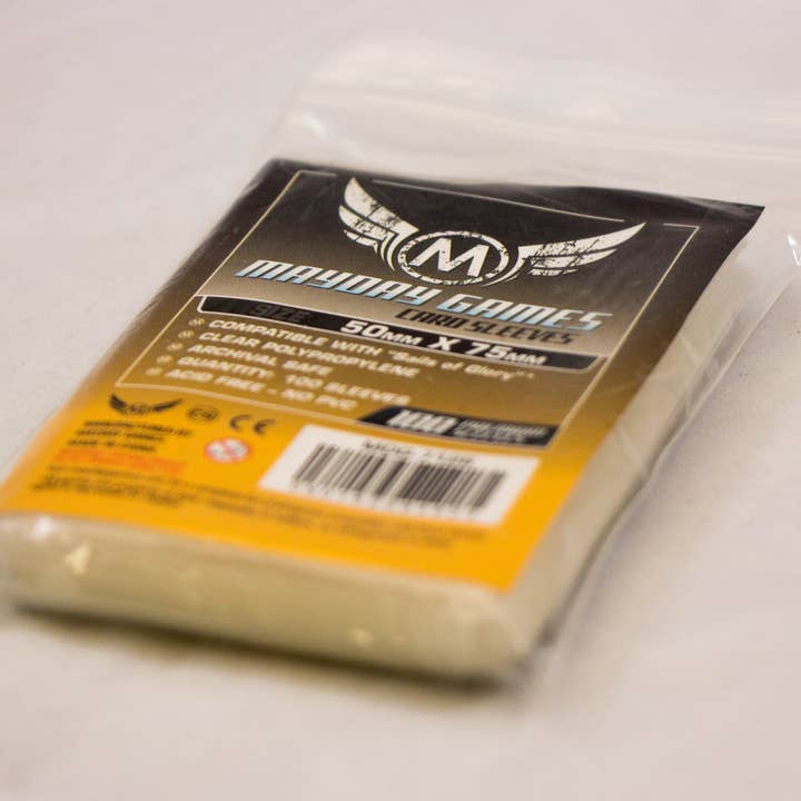 Mayday Games – wholesale Card game – Custom Card Sleeves - Sails of Glory Sized - Pack of 100