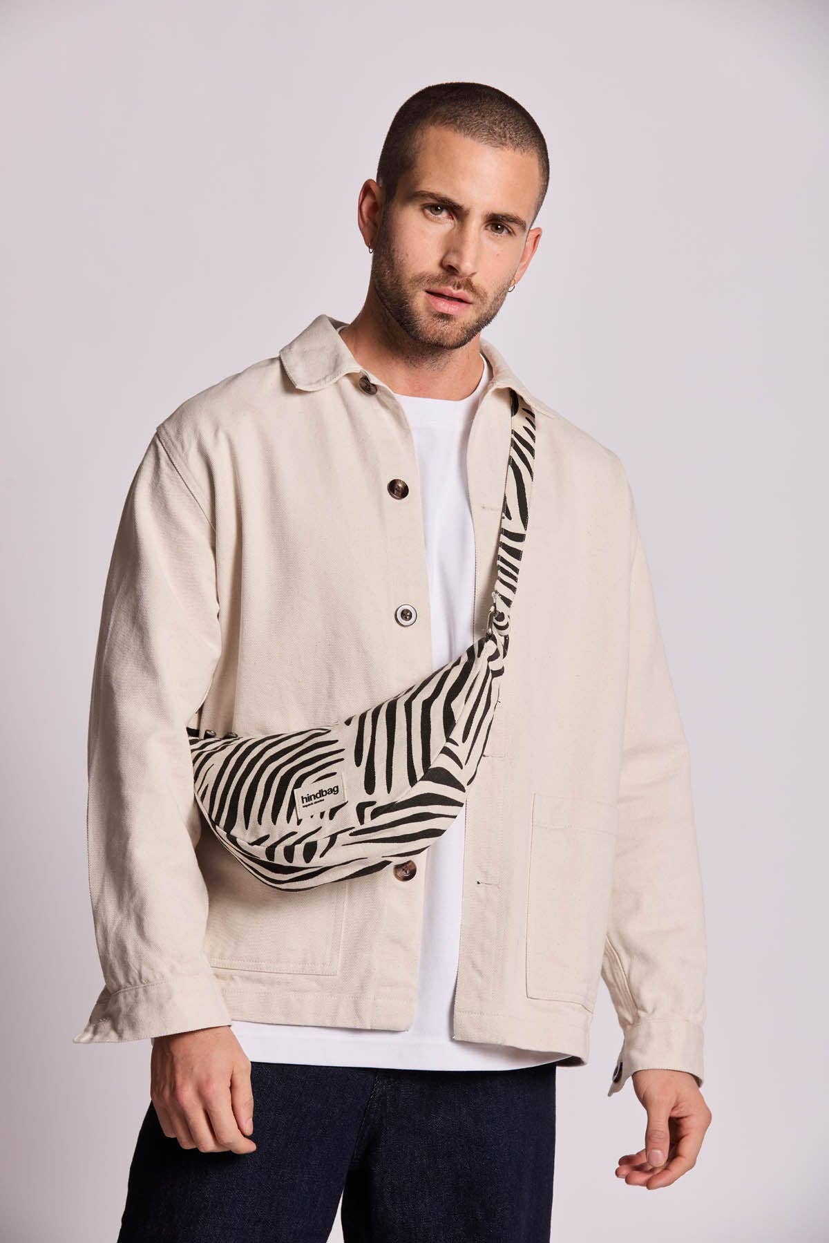 Hindbag - Wholesale Belt Bag - Women's - Andrea Fanny Pack in Cream Zebra1