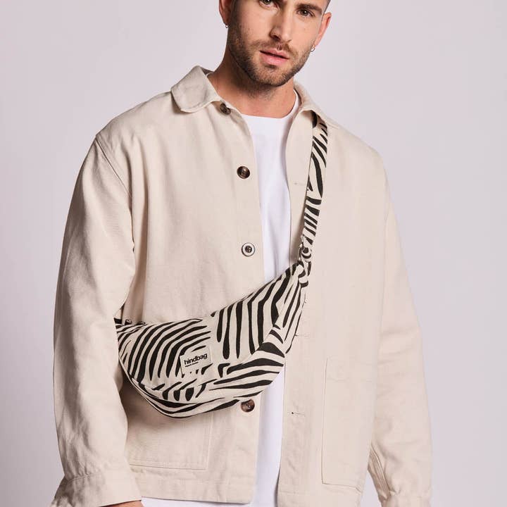 Hindbag - Wholesale Belt Bag - Women's - Andrea Fanny Pack in Cream Zebra1