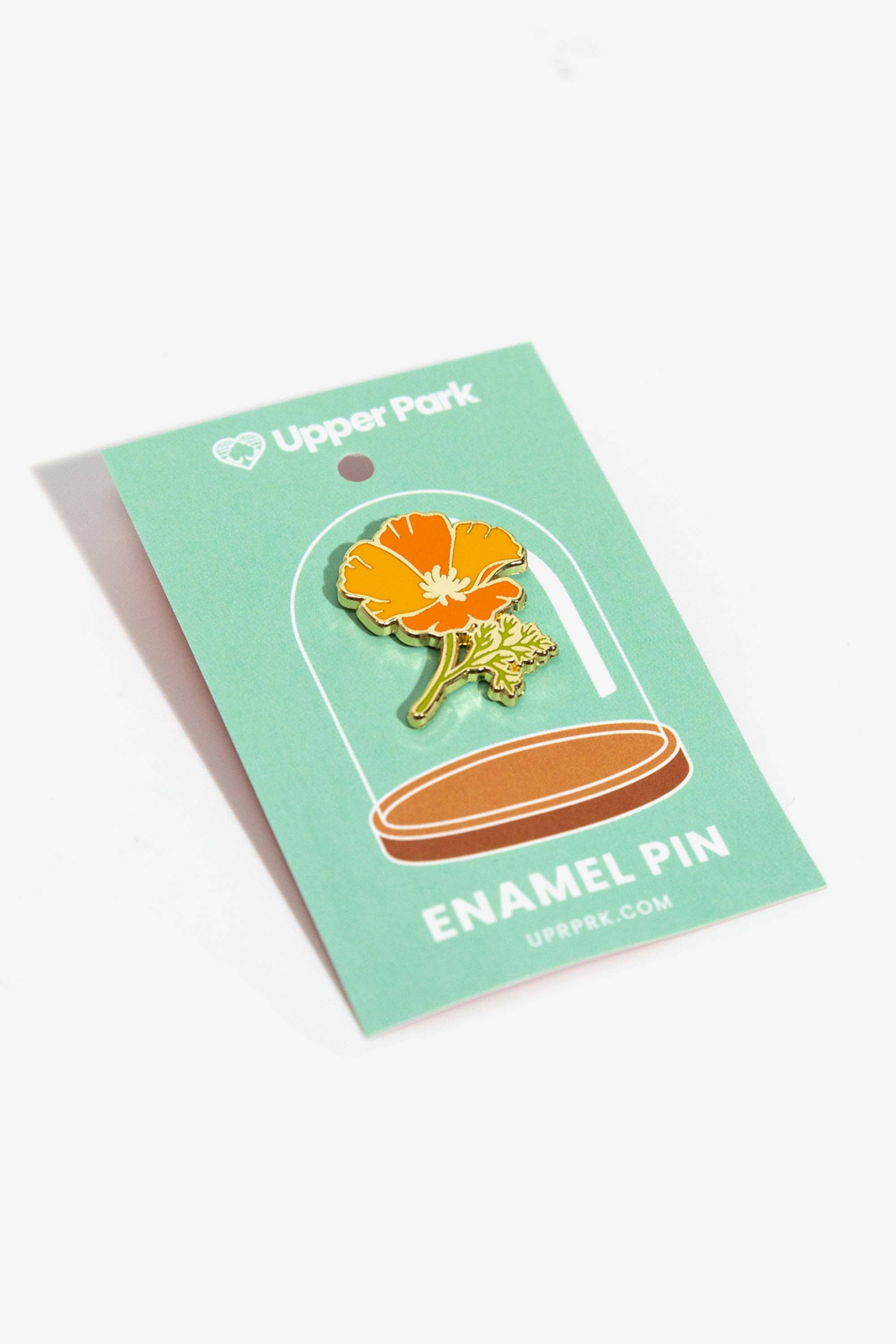 Upper Park Clothing - Wholesale Lapel Pin/Button - California Poppy Enamel Pin3