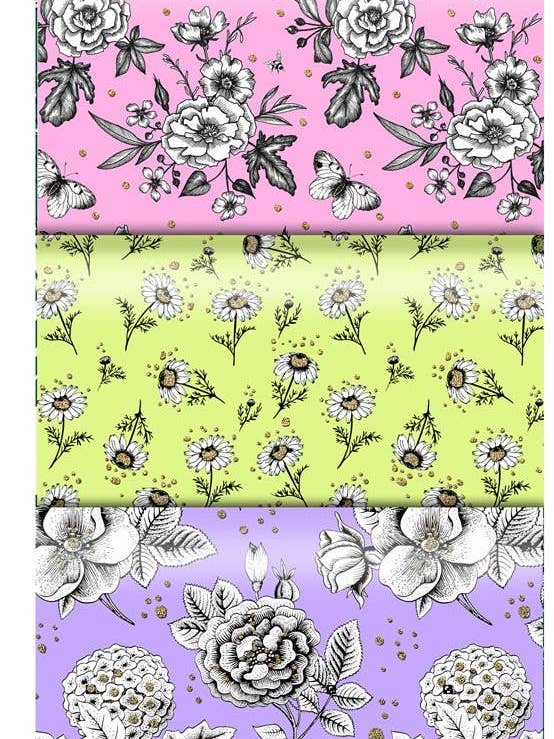 Carta da regalo floreale vintage ecologica FSC™ per la vendita all'ingrosso da parte di The Unique Paper Company US