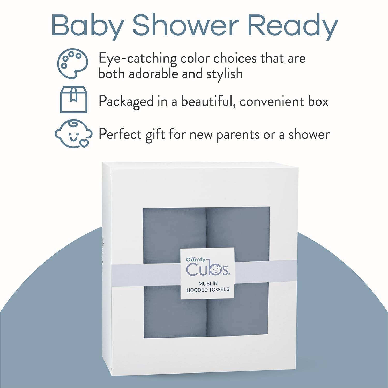 Comfy Cubs - Wholesale Hooded Towel - Kids & Baby - Baby Hooded 9 Layer Muslin Cotton Towel for Kids48