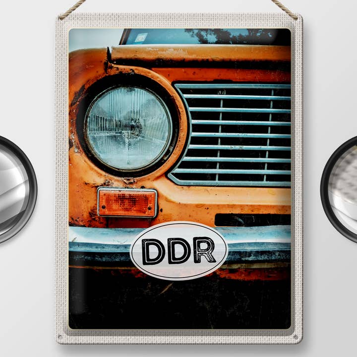 Femer - Wholesale Sign - DDR Car Nostalgia Travel Tin Sign 30x40cm1