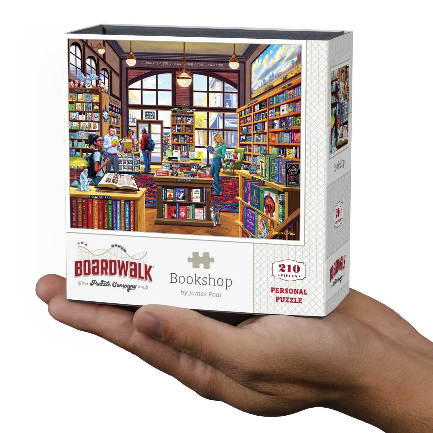 Boardwalk Puzzle Company - Wholesale Puzzle - Adult - Bookshop - Personal Puzzle - 210 Piece0