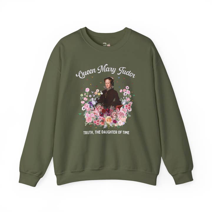 Opal and June - Wholesale Graphic Sweatshirt - Women's - Queen Mary Tudor: Famous Queens European History Sweatshirt2