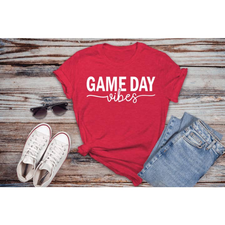 Game Day Vibes Graphic Tee for wholesale by Gracie Lou’s Trends