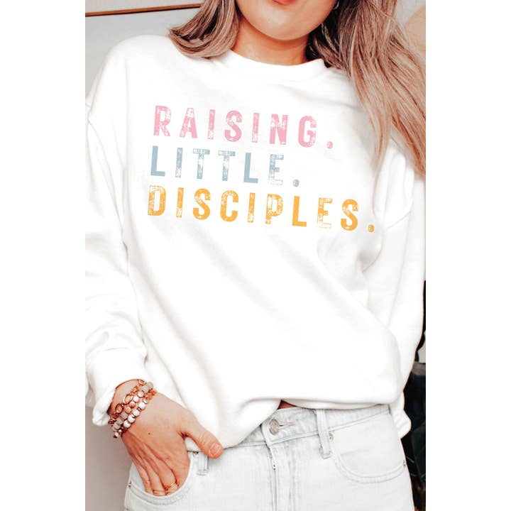 Sudadera gráfica "RAISING LITTLE DISCIPLES" para venta al por mayor de A. BLUSH CO