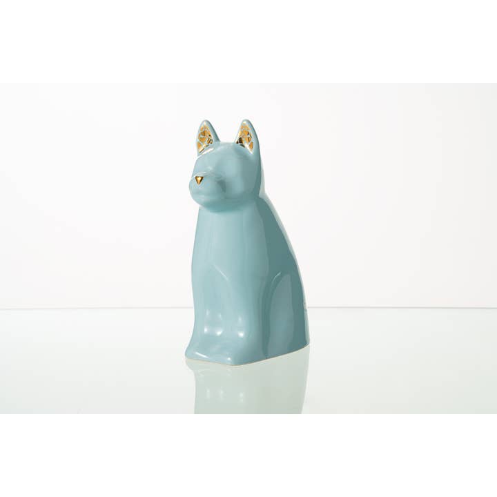 Pulvis Art Urns – wholesale Husdjursurna/minneslåda – "Barkley" Djururna för Hund - Babyblå | Keramik