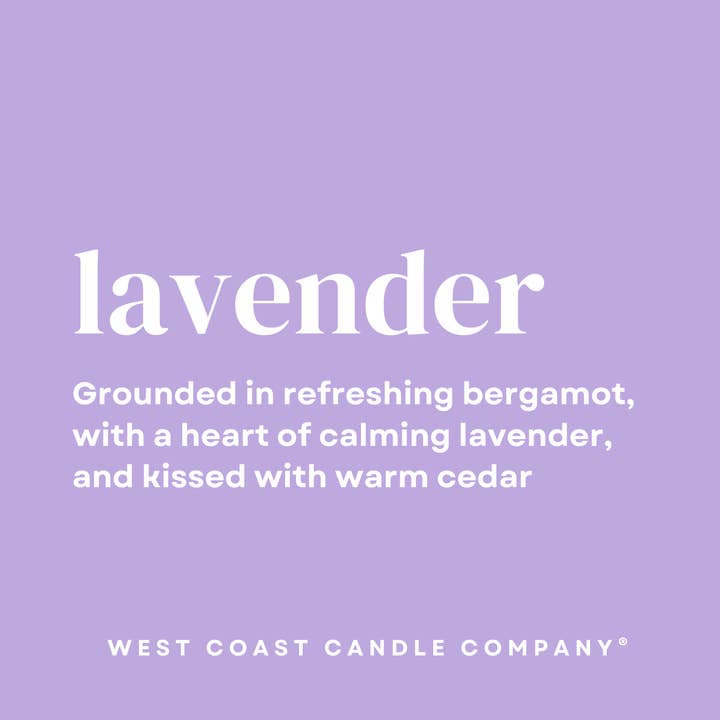 West Coast Candle Company - Vendita all'ingrosso Candela in vasetto - Candela alla lavanda