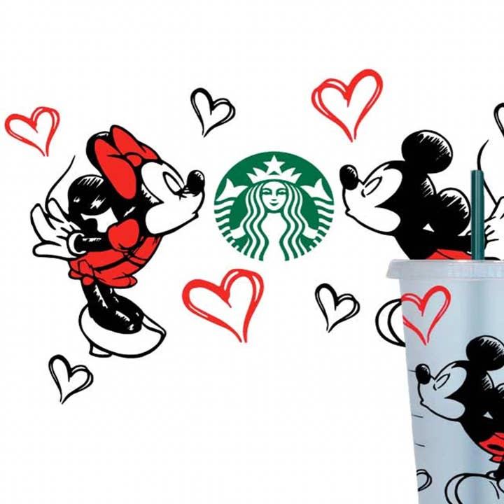 Valentines Starbucks Cups for wholesale by Dyno Kustom design
