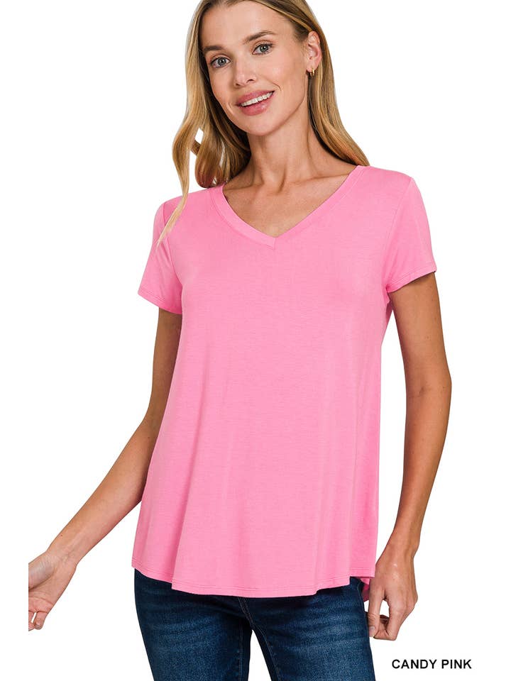 42POPS – wholesale Knit top – Women's – `.Short Sleeve Rayon Jersey Tee4