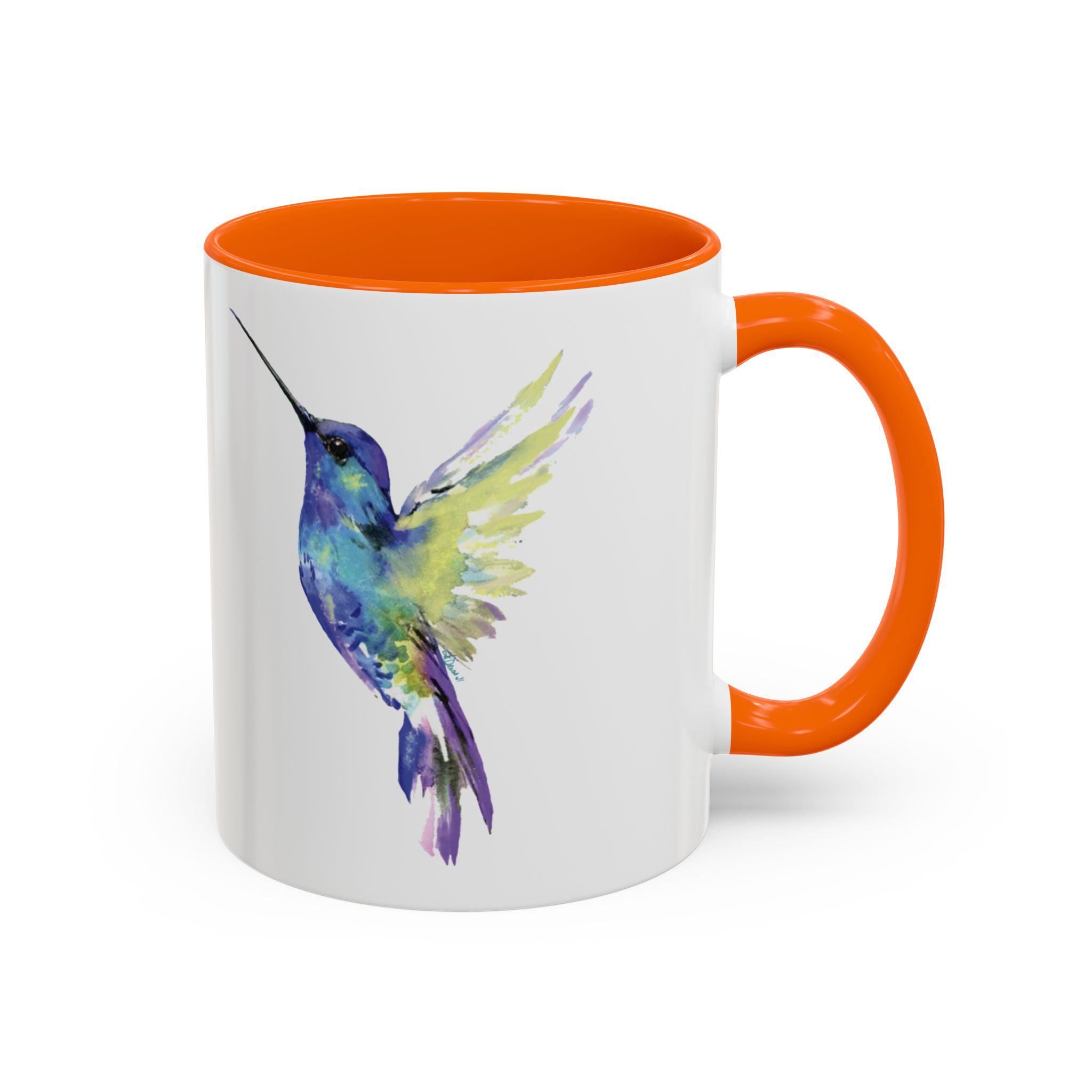 Blue Cava - Wholesale Coffee Mug - Hummingbird Two Tone Ceramic Mug - 11oz & 15oz1