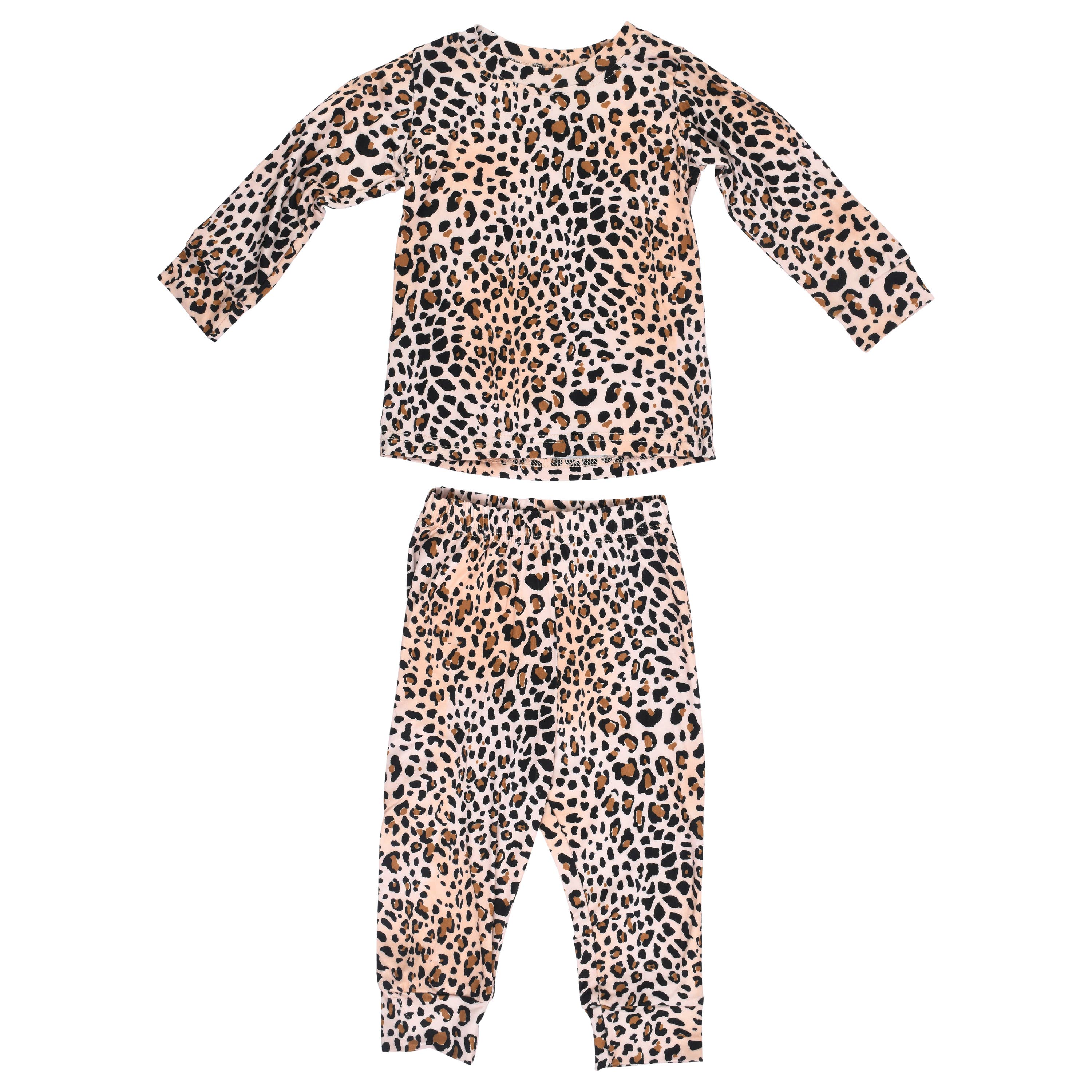 Three Little Tots – Engroshandel Pyjamasæt - Børn – Leopard Jammies Børn Pjs og Lougewear1