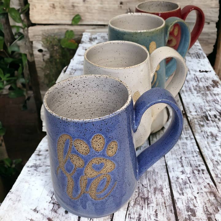 Stoney Ridge Pottery - Wholesale Coffee Mug - Love with a Paw Mug