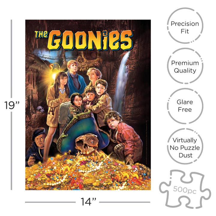 AQUARIUS, GAMAGO, ICUP, & ROCK SAWS by NMR Brands - Wholesale Puzzle - Adult - The Goonies 500 Piece Jigsaw Puzzle