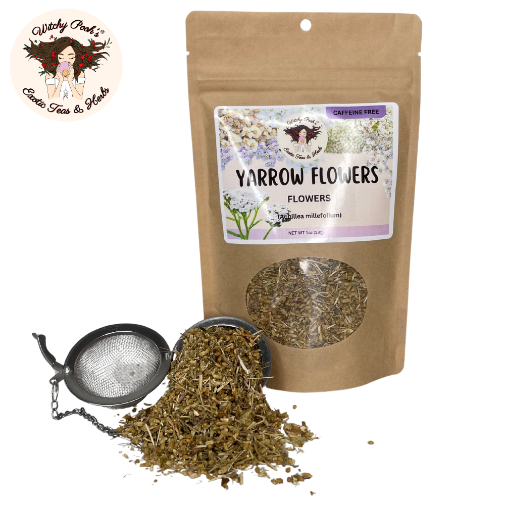 Witchy Pooh's Exotic Teas & Herbs – wholesale Loose tea – Witchy Pooh's Yarrow Tea - Whole Flowers, Caffeine Free9