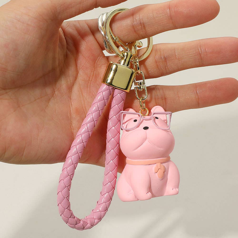 Sensibling Corp. - Wholesale Keychain - Women's - 12PCS - Cute Dog Braided Loop Keychains / Bag Charms3