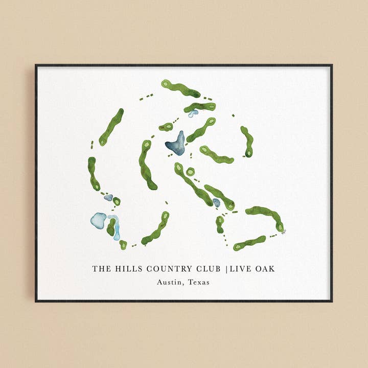 The Hills Country Club Print - Live Oak for engroshandel hos ally aiken design