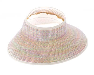 DNMC - Wholesale Visor - Women's - Heathered Roll-Up Sun Visor4