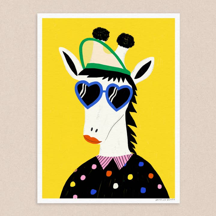 Poster 30X40 CM - THE POLKA DOT GIRAFFE - AFF64 for wholesale by Dans Les Dents