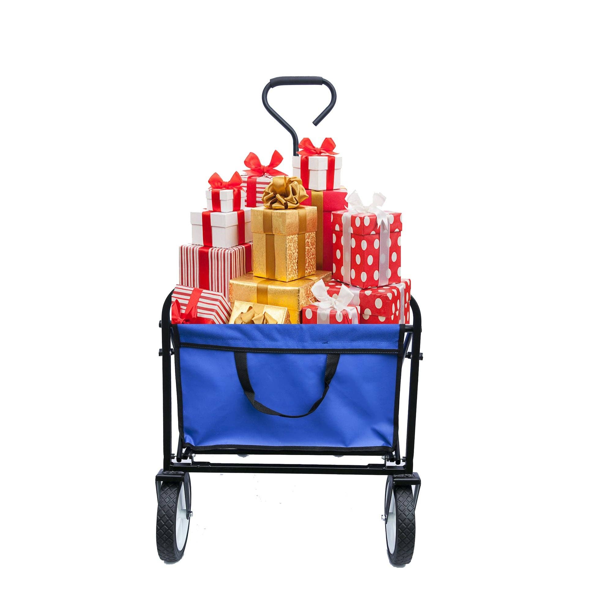 Hard Rock Health Stores - Wholesale Beach Accessories - Outdoor Folding Wagon Garden ;  Large Capacity Folding Wagon Garden Shopping Beach Cart ; Heavy Duty Foldable Cart;  for Outdoor Activities;  Beaches;  Parks;  Camping38