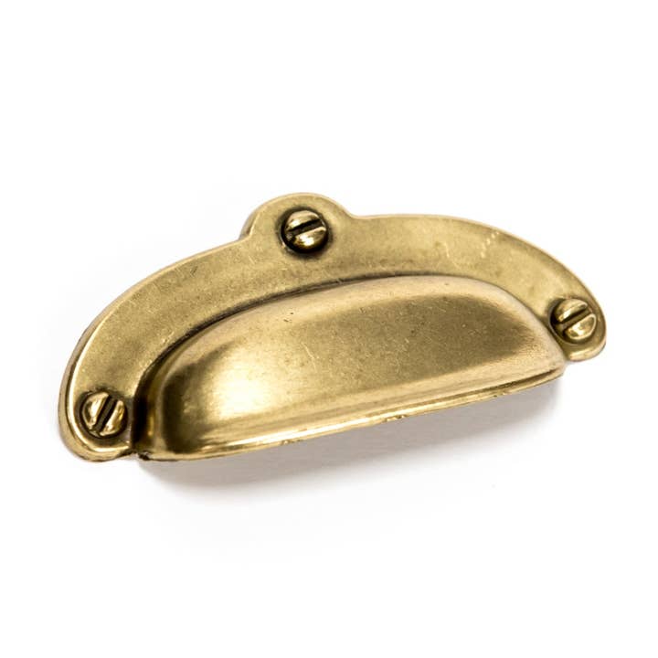 Midwest Cup Pull 3" C,C - Florentine Brass for wholesale by Battle Creek Hardware