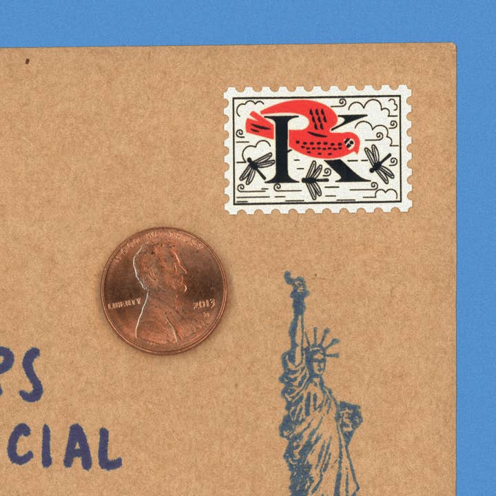 Pigeon Post - Wholesale Sticker - Bird Alphabet Stamps1