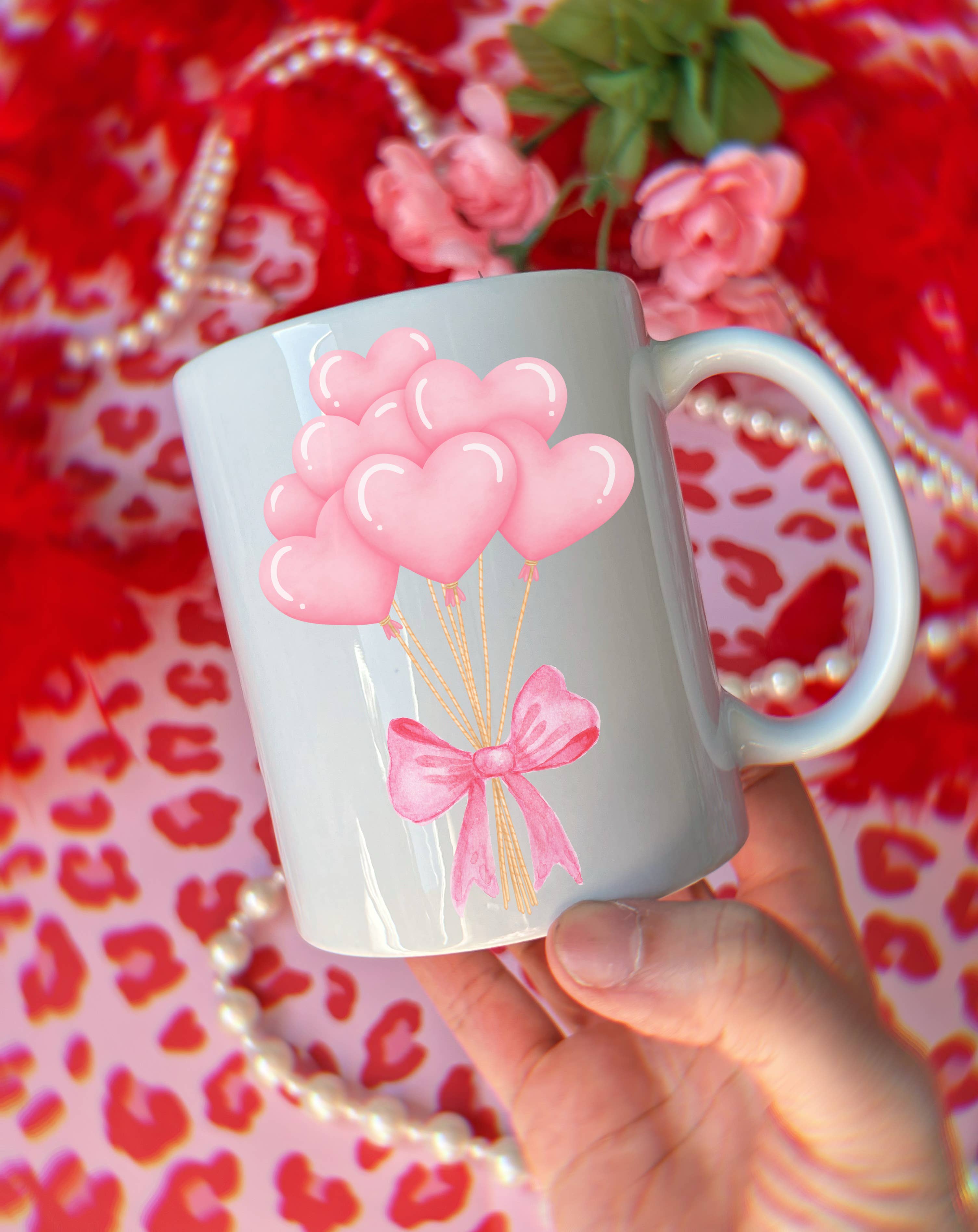 Cosmic lovely - Wholesale Coffee mug - Pink Love Balloons 12oz Mug