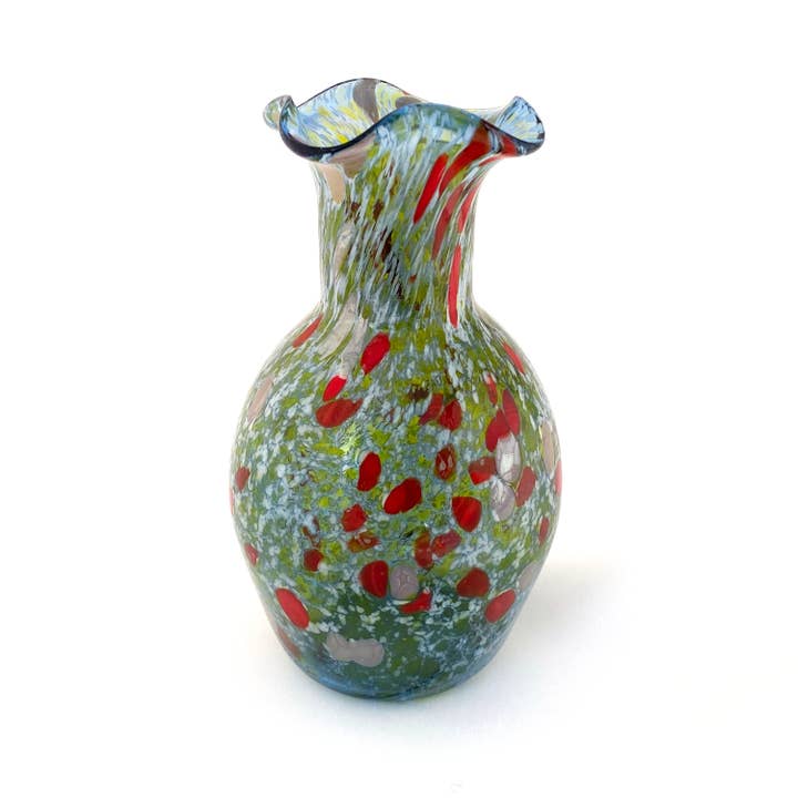 Mazzega Art & Design – wholesale Vas – Murano-glasvas, blåst och handarbetad, linje "I Colori di Murano" h. cm. 20 - Tillverkad i Murano. Kod 02