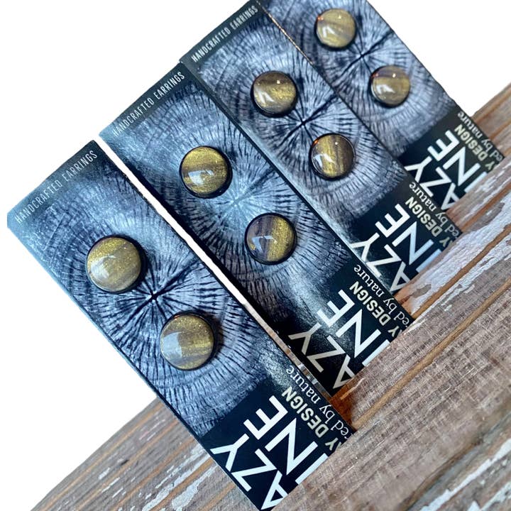 Tigers Eye indrammede stiftsæt for engroshandel hos Lazy Pine Clay Design