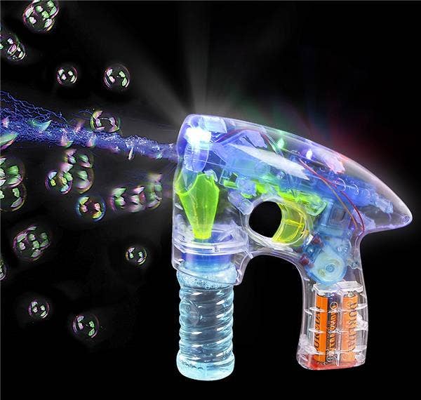 La Luna Bella - Toys - Wholesale Light-Up Toy - Kids & Baby - 7" TRANSPARENT LIGHT-UP BUBBLE BLASTER LLB Light-up Toys2