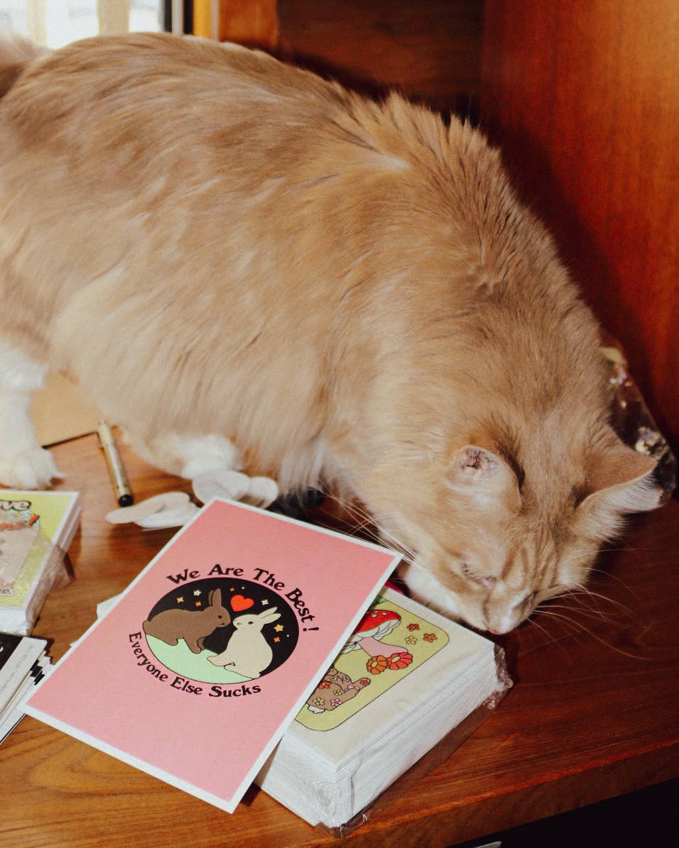 Exquisite Paradox - Wholesale Art Print - best bunnies 5"x7" mini art print3