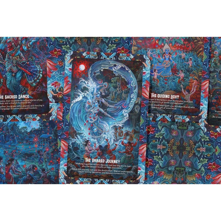 IBIZA TAROT – wholesale Tarot cards – Sacred Sisterhood Oracle: Celebrate the power of feminine connection with this 22-card deck, nurturing sisterhood and inner wisdom.1