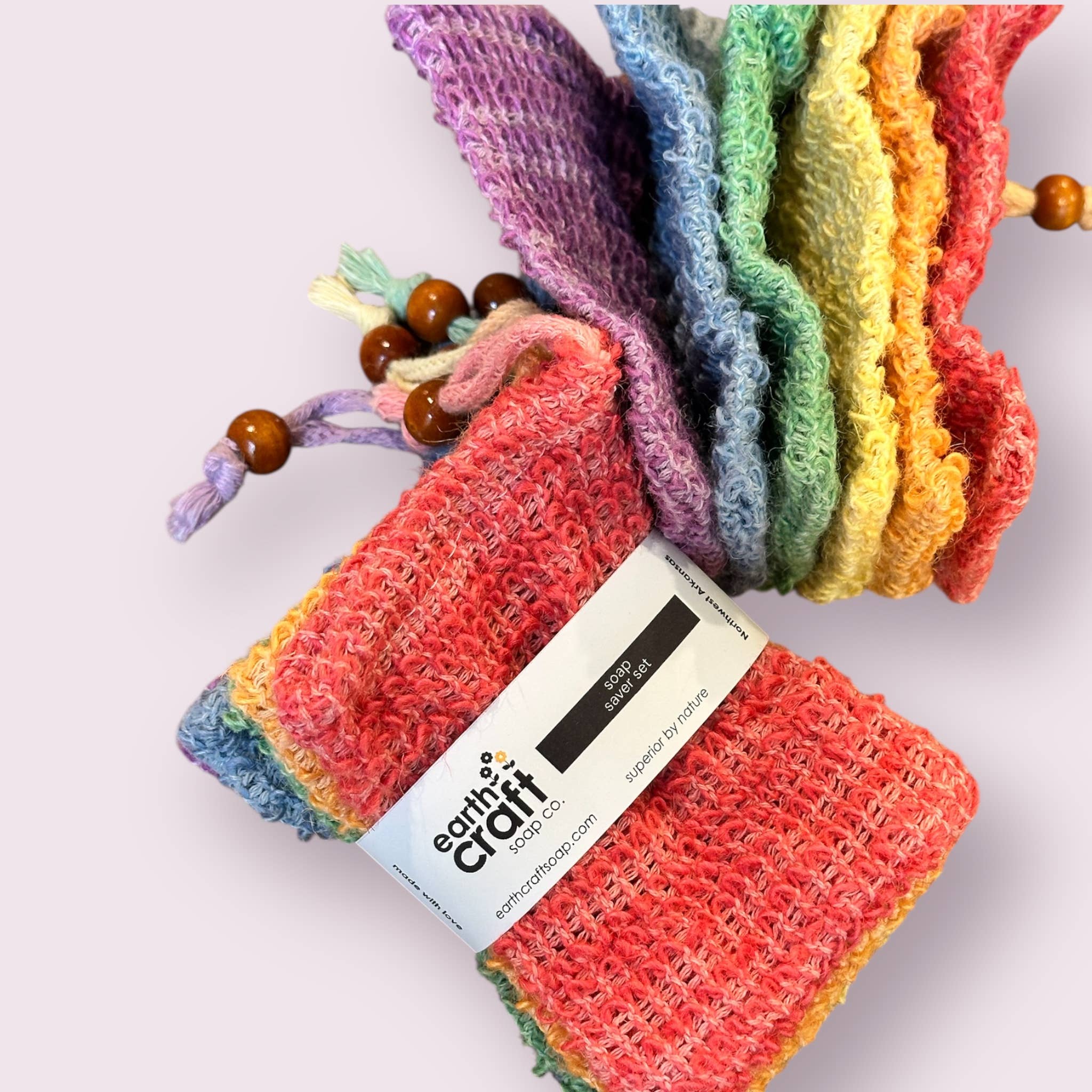 Earthcraft Soap Co - Wholesale Soap Pouch/Sack/Bag - Soap Saver Bags – Rainbow Set of 63