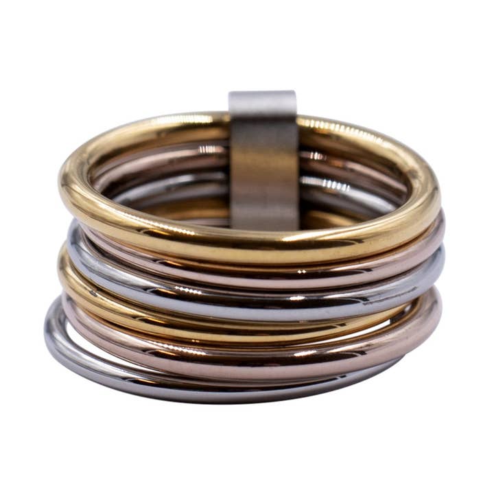 Anillo de acero inoxidable «Multi» para venta al por mayor de Bodywings