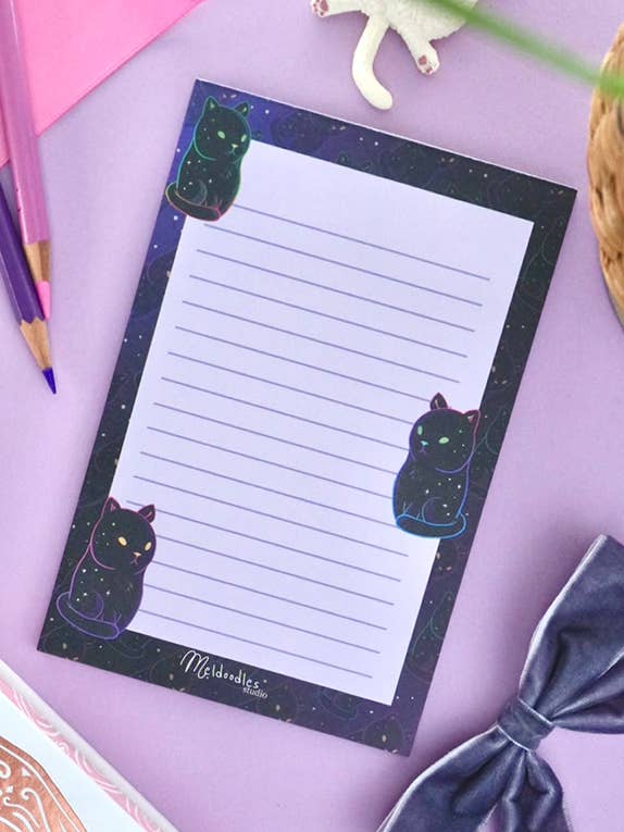 Bloc-notes Cosmic Kitty par Meldoodles pour la vente par Meldoodles