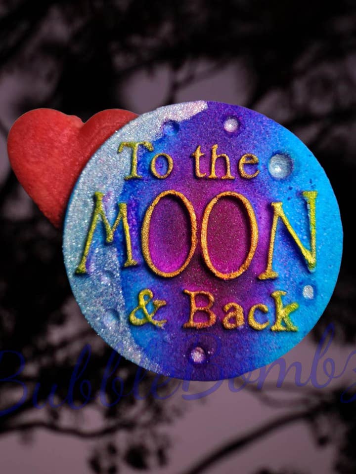 Elsker dig til månen og tilbage Bath Bomb Mold BBHP EKSKLUSIV for engroshandel hos BBHP Moulds