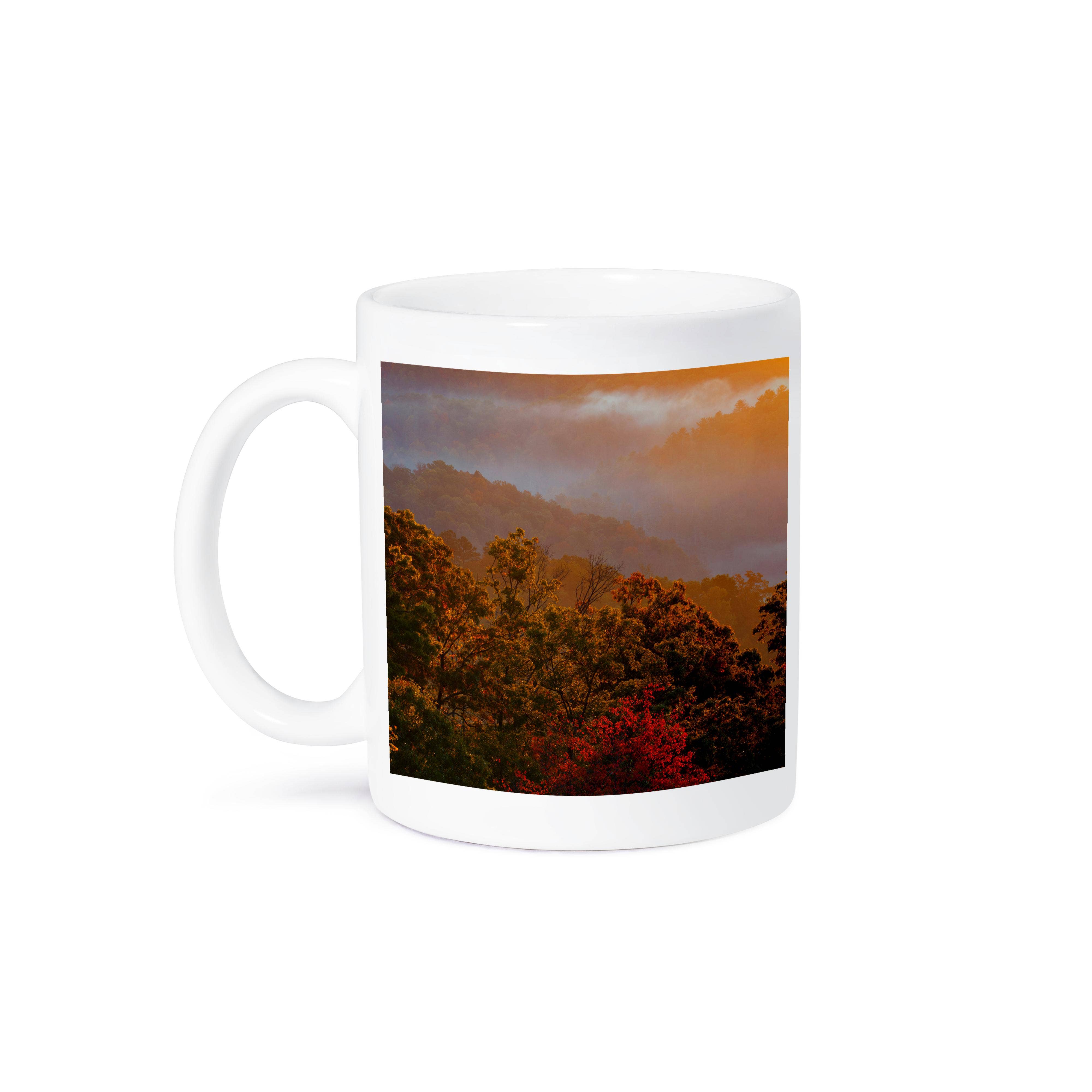 3dRose - Wholesale Coffee Mug - 3dRose, USA, Tennessee. Great Smoky Mountain NP, trees and fog at sunrise., Mug8