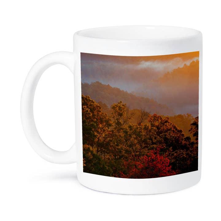 3dRose - Wholesale Coffee Mug - 3dRose, USA, Tennessee. Great Smoky Mountain NP, trees and fog at sunrise., Mug8