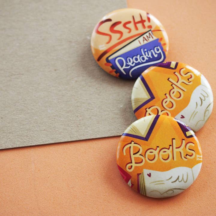 Bibliotekarie Gift Set med 2 Pins för wholesale av Irene Renon illustrations